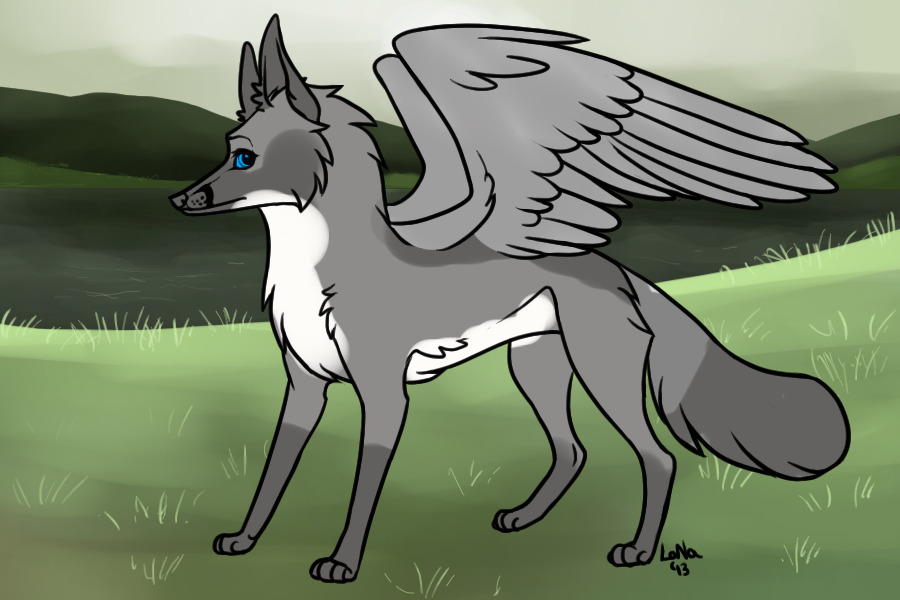 Silver winged fox