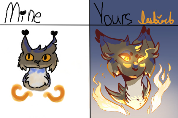 Mine vs Yours. AGain. - REDRAW