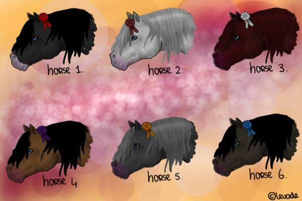Realistic horses