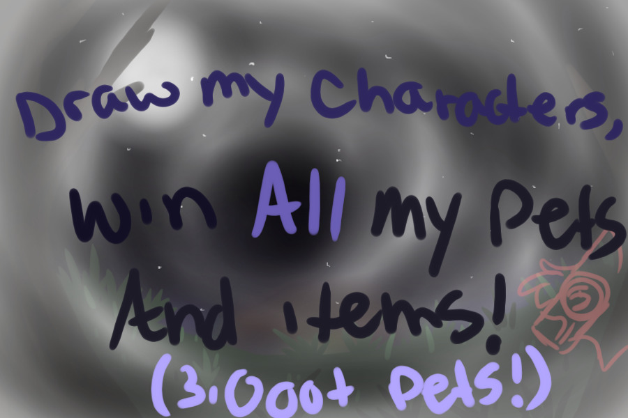 Draw My Characters, Win ALL My Pets+Items! (3k+ pets)