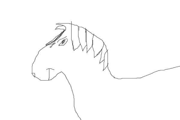 Draw me a horse fursona