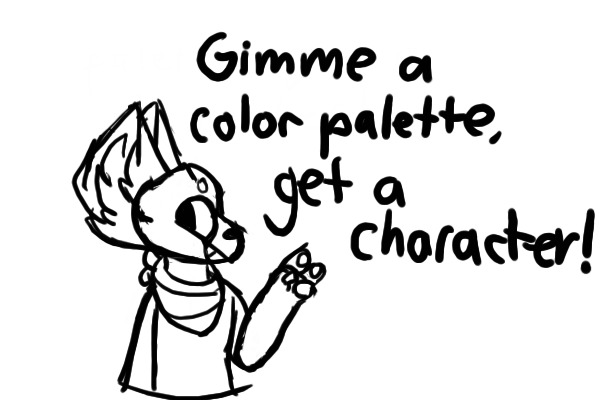 gimme a color palette, get a character!