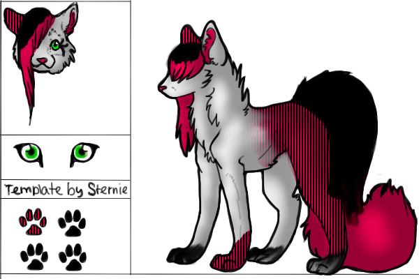 colored in dog/wolf