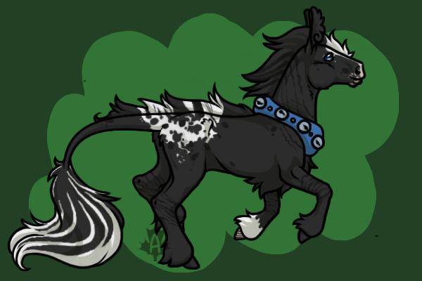 Cooro's first piece of art (colour-in)