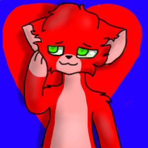 kitty in love editable avatar