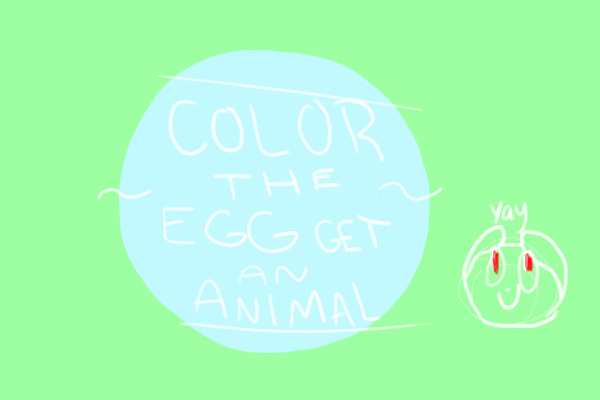 Color the egg, get an animal!