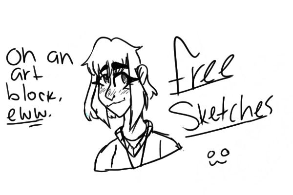 Free Sketches to get me out of my art block//OPEN