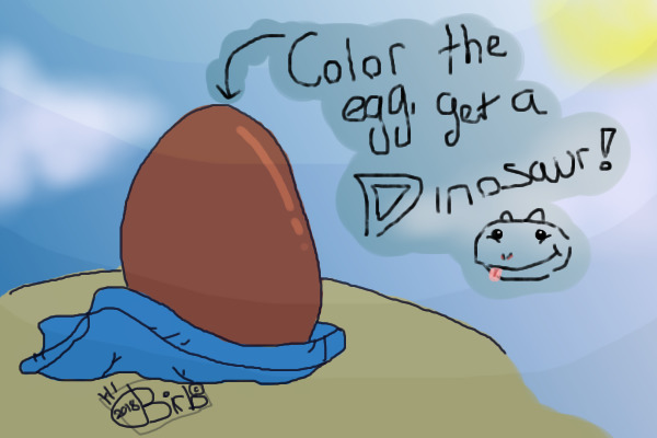Color the Egg, get a Dinosaur!🦖 -CURRENTLY CLOSED-