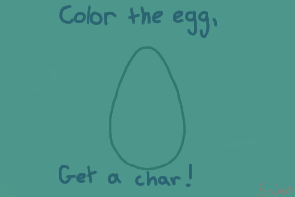 Color the egg and get a character!