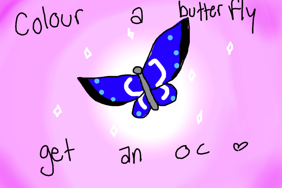 blue butterfly thing