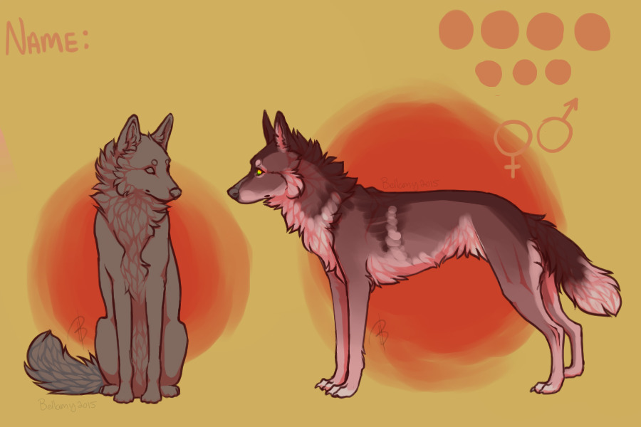 i love designing wolves...
