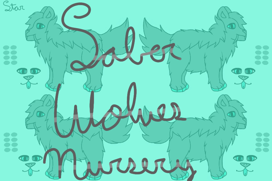 Saber Wolves ~ Nursery