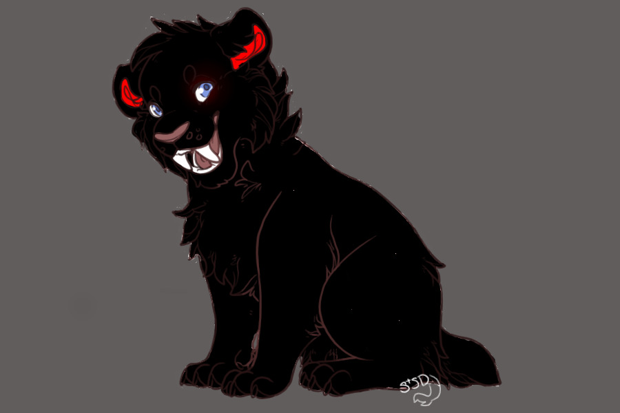 black lion