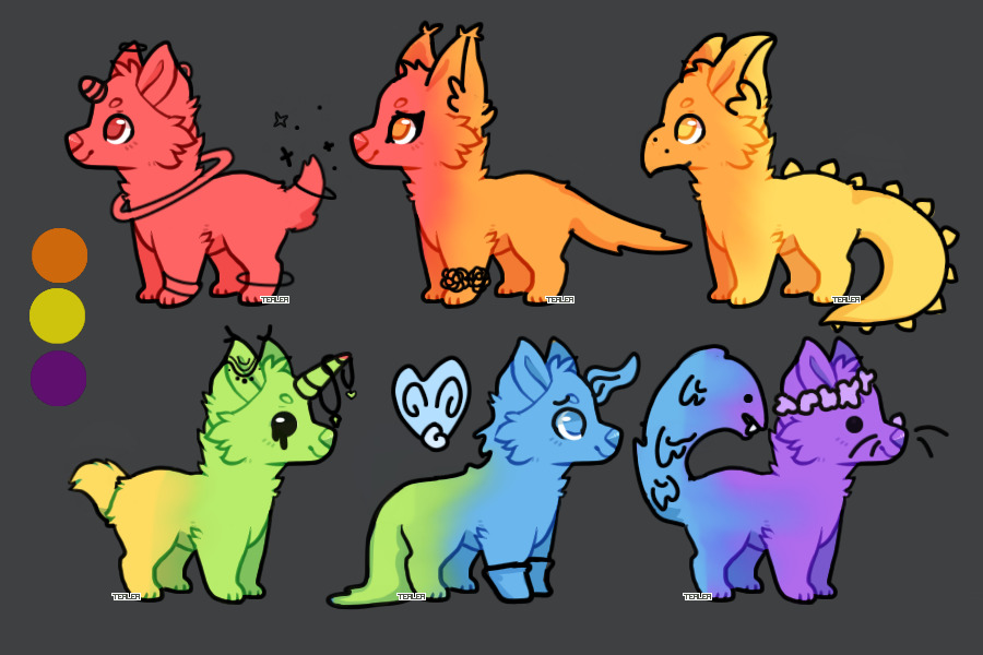 Colour-in puppies