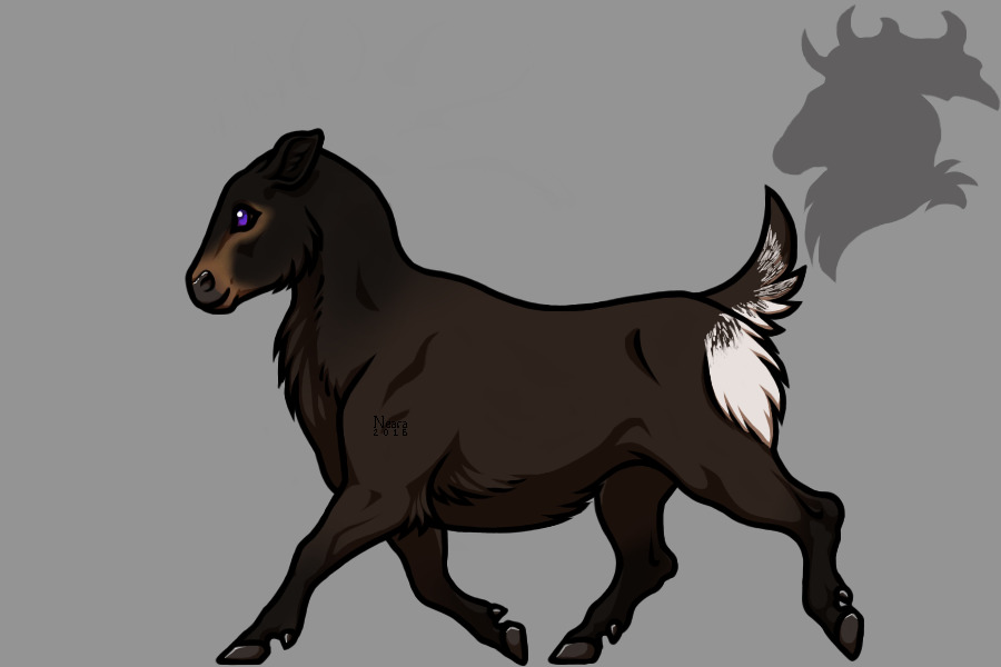 #057 Irish Elk Chibi- Hooded Black
