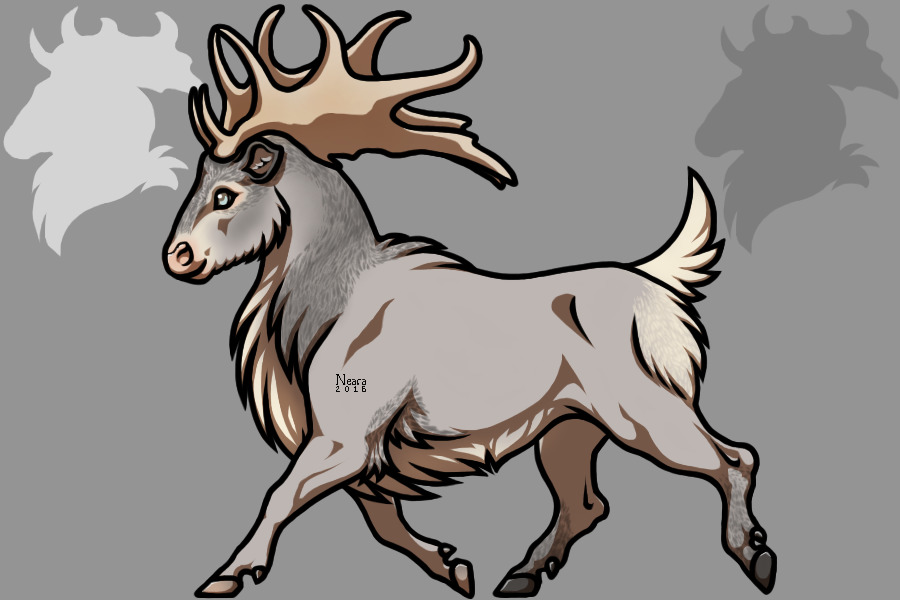 #058 Irish Elk Chibi - Smokey Pearl Sable