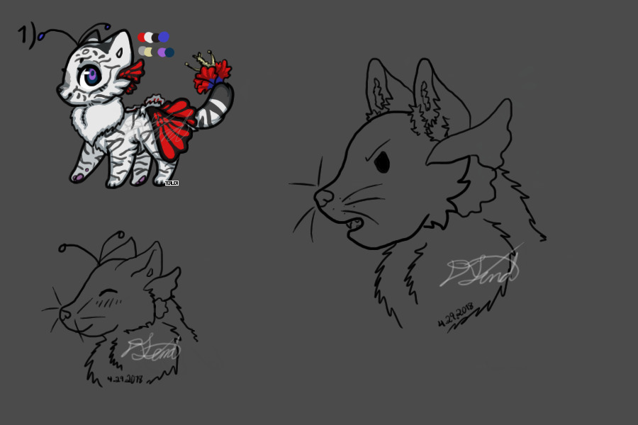 Tiger Butterfly Feline Individual Ref