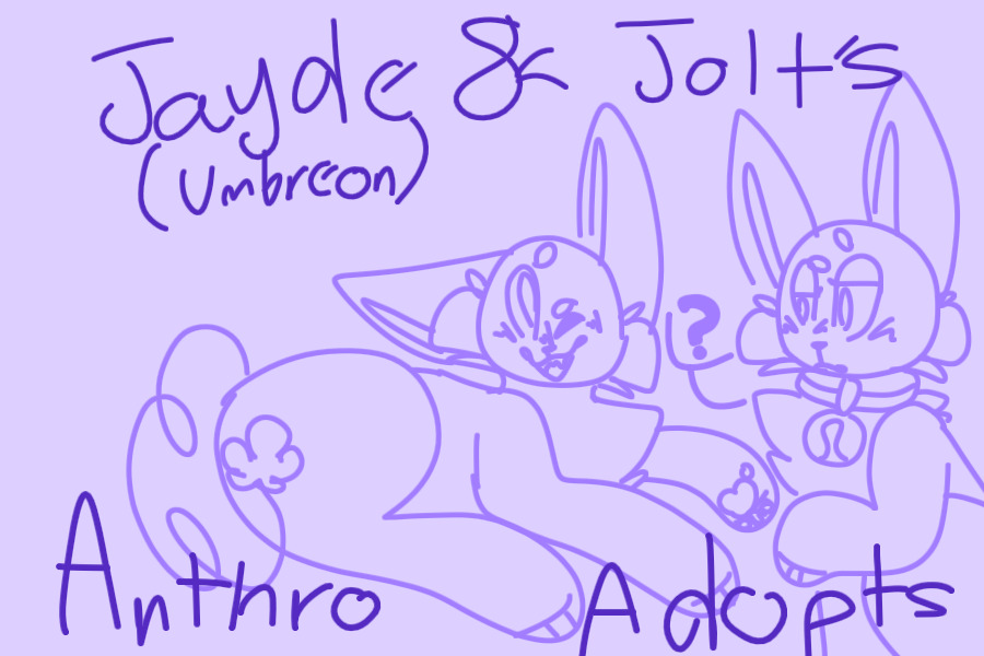 Jayde & Jolt's Anthro Adopts