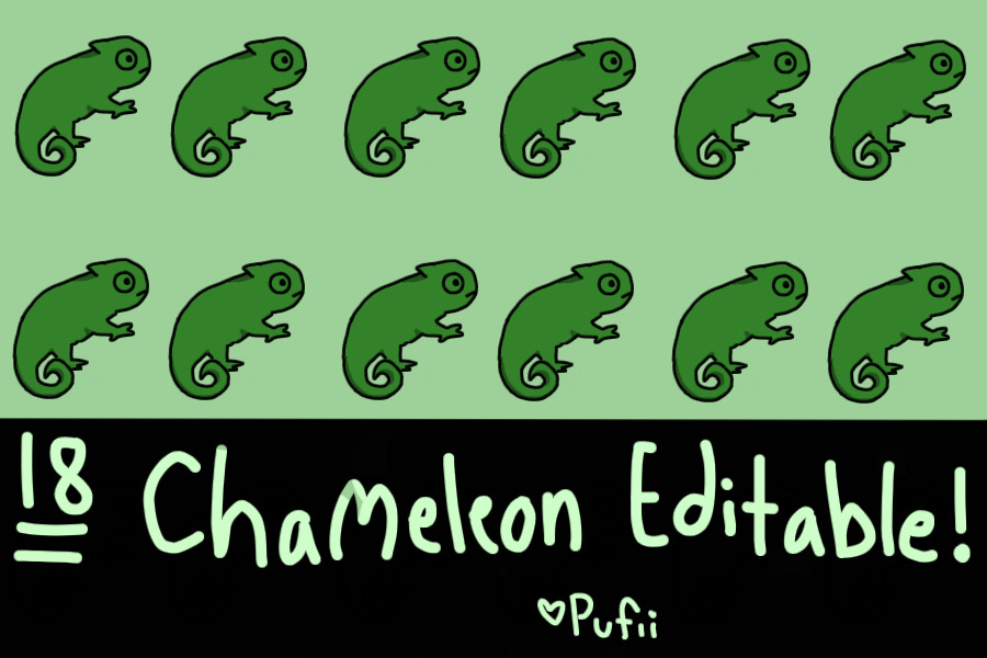 18 Chameleon Editable!