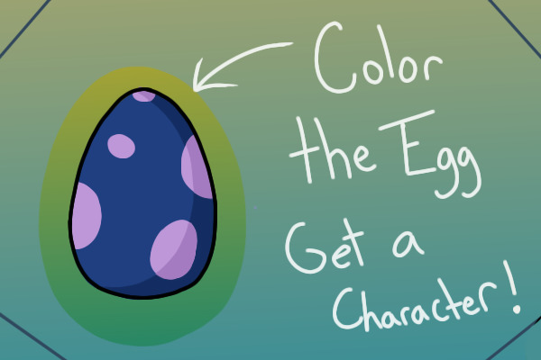 Color the Egg Get a Character!