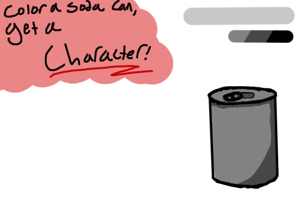 Color a soda can, get an OC!