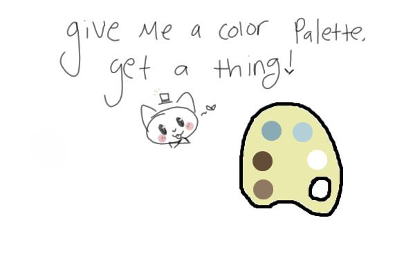 Blue/brown/white pallet