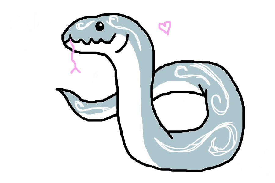 Blue swirl snek