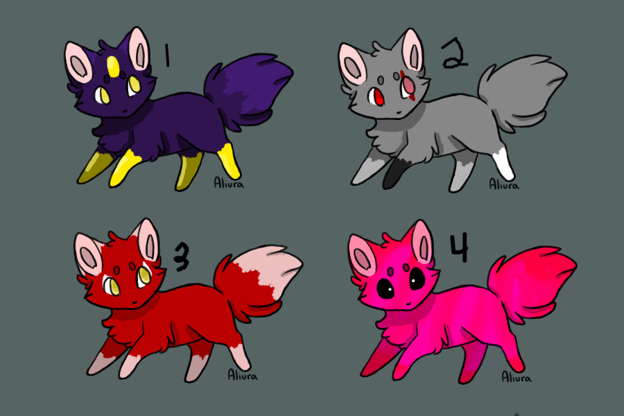 (All Gone!) Fox Adoptables
