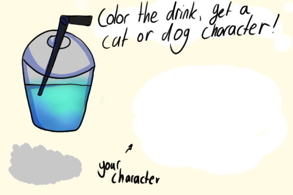 Coloured the drink!