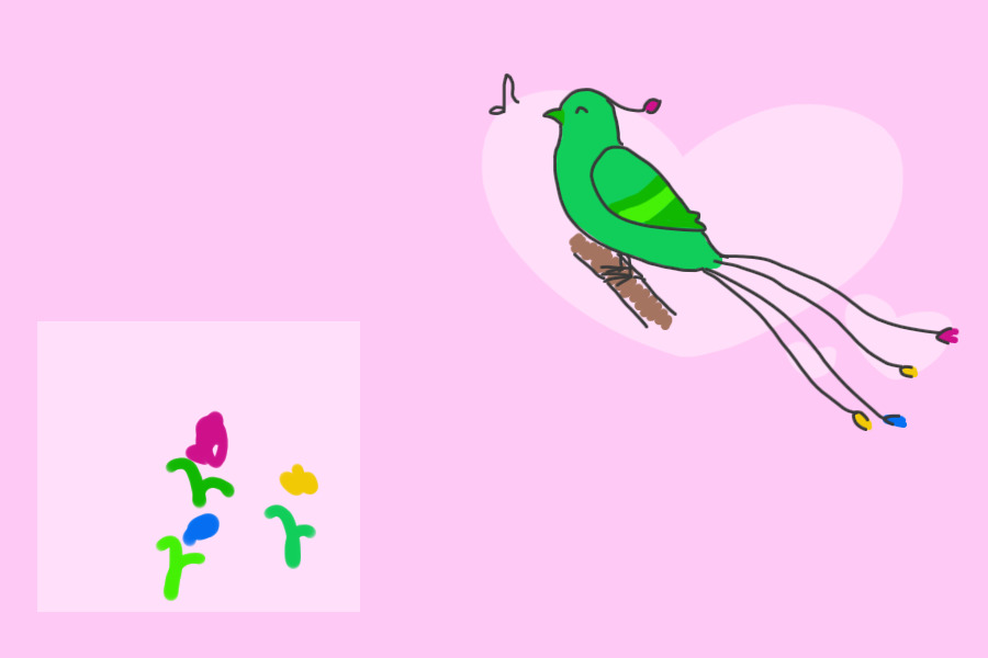lil flower bird