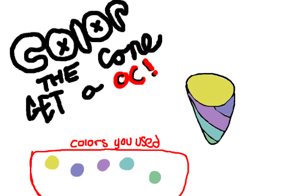 Colour the cone thingy