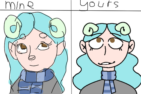 Mine & Yours - Colored in
