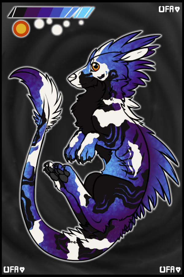 Viscet #2597 - blue/purple koi