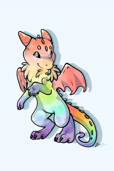 Pride Dragon!! <3