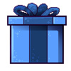 gift wrap blue