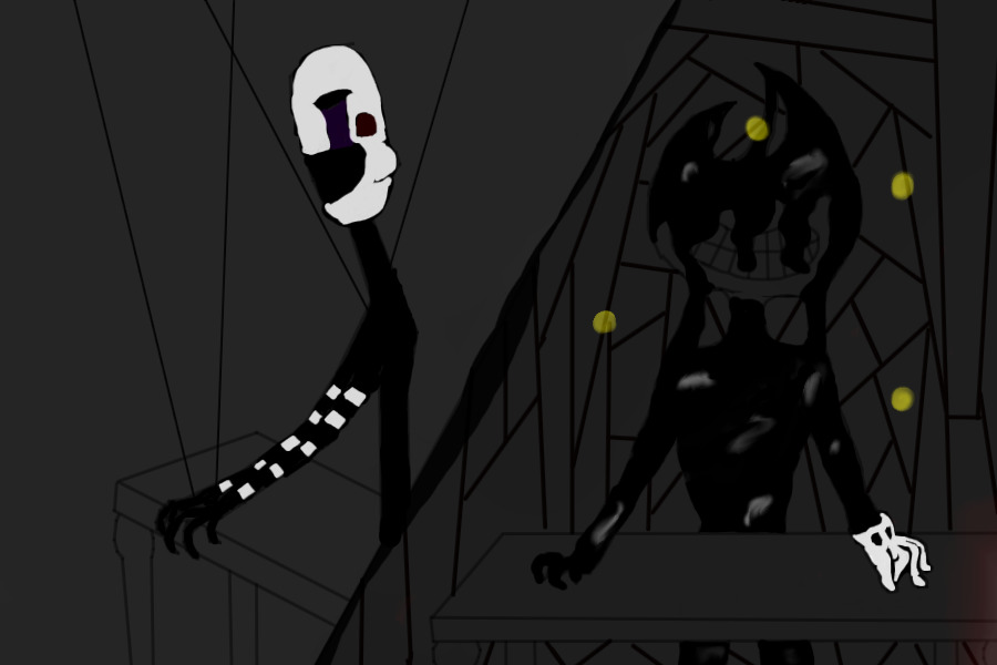 Bendy and Puppet.