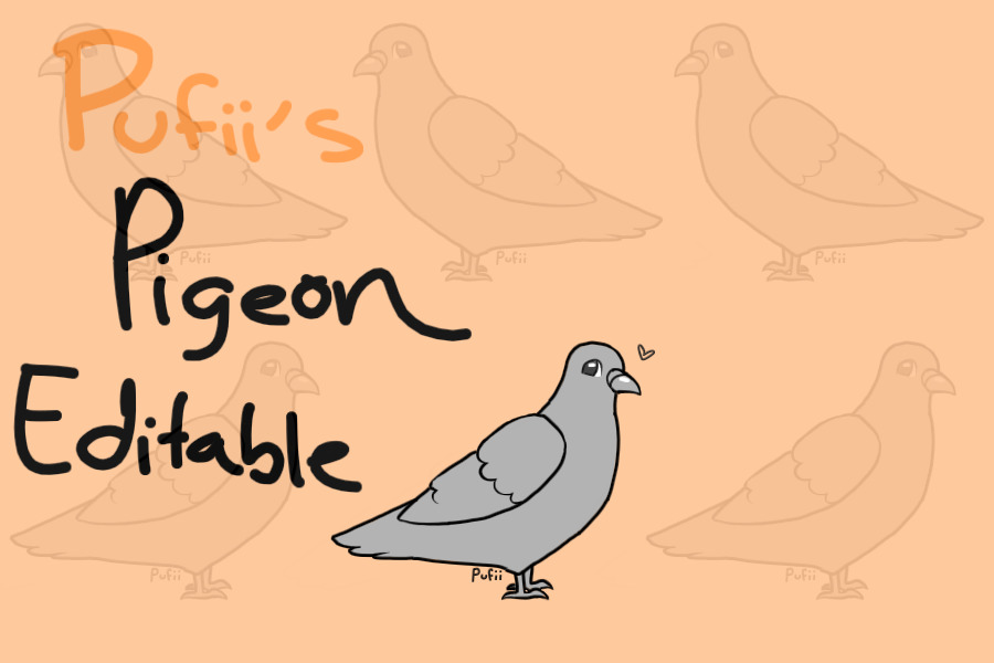 Pigeon Editable
