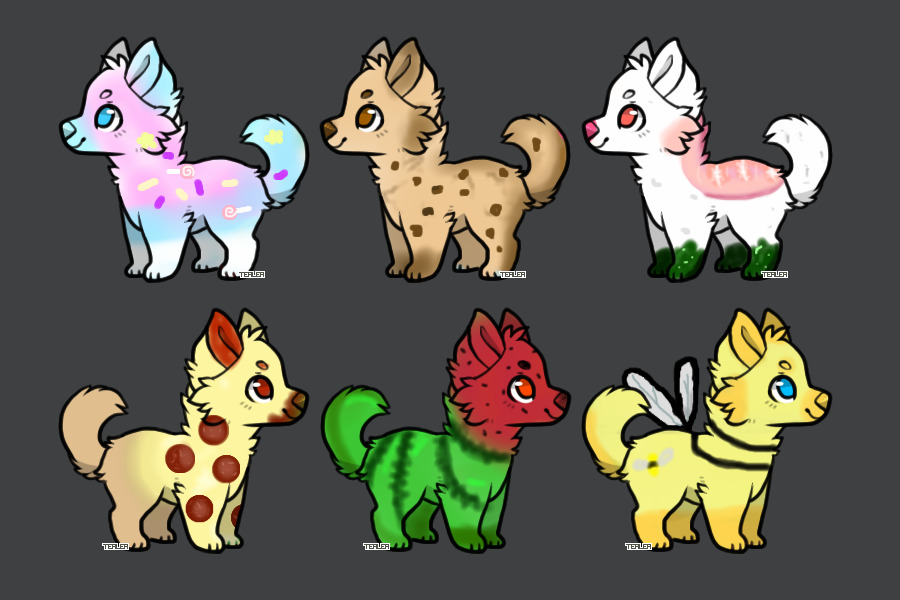 Food Cutie Pups! Adoptables (Different price options!)