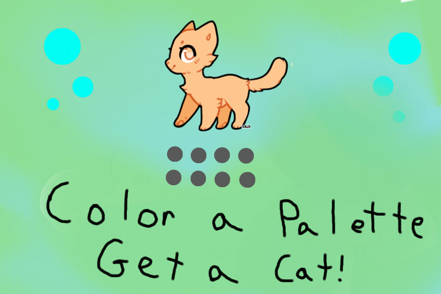 Color A Palette,Get A Cat!