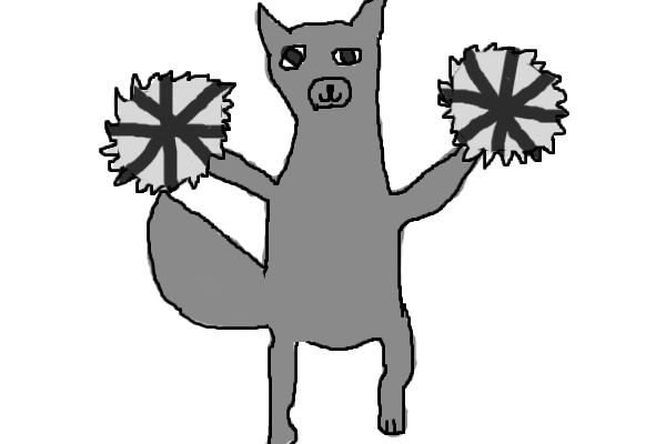 Cheerleading Canine editable