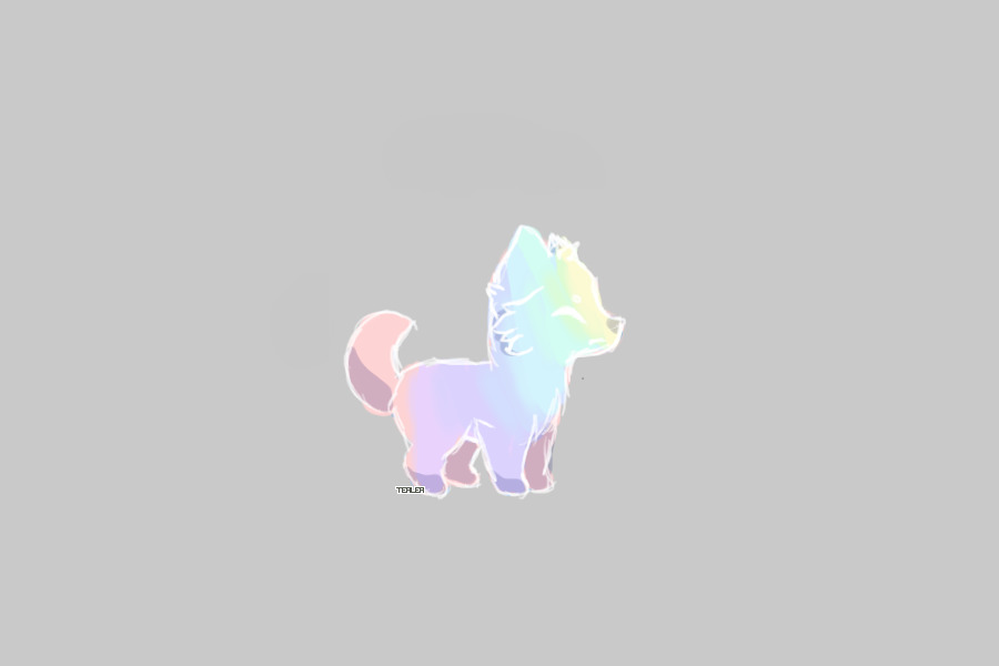 sketcho-- the pastel sketchy dog