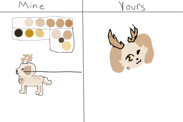 Mine VS yours Reindeer Dog
