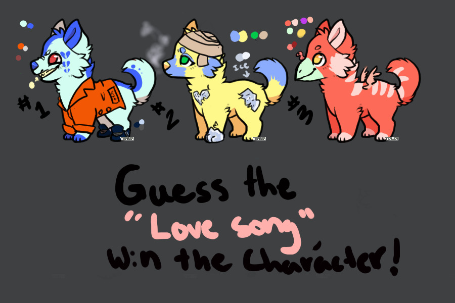 Guess the LOVE song, win the character (R2)