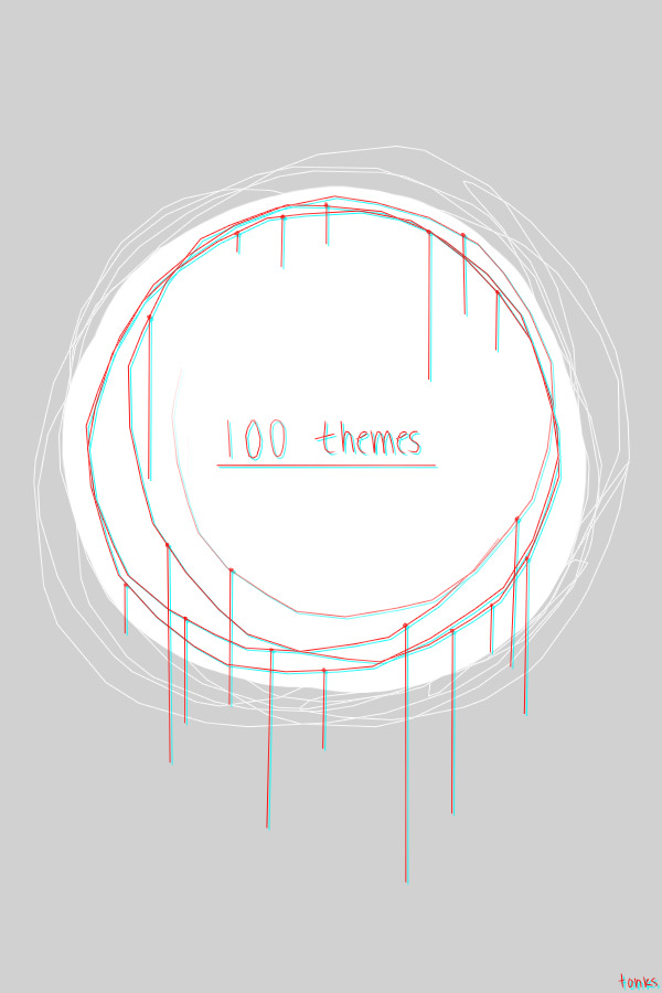 ▷ 100 themes