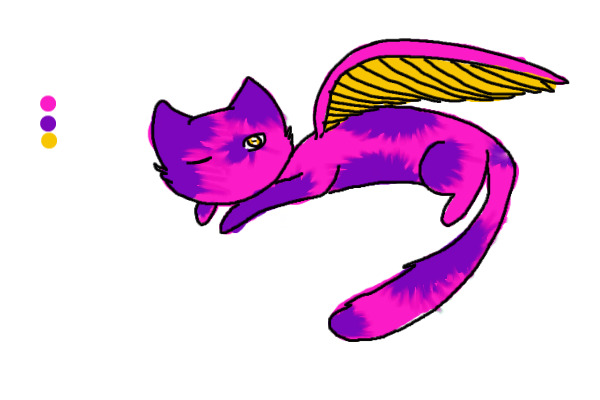 Winged cat