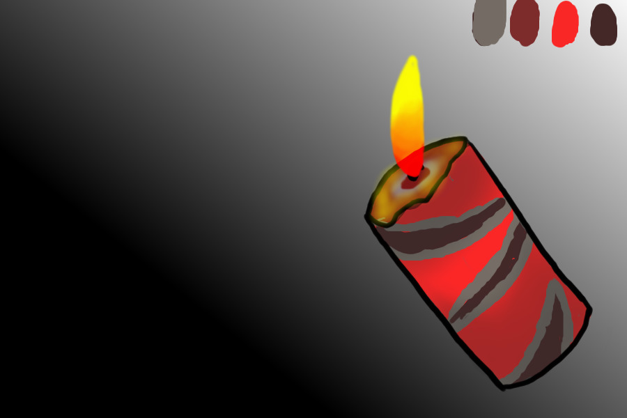 Fiery Candle