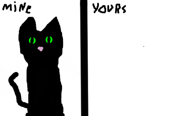 black cat (mine vs yours)