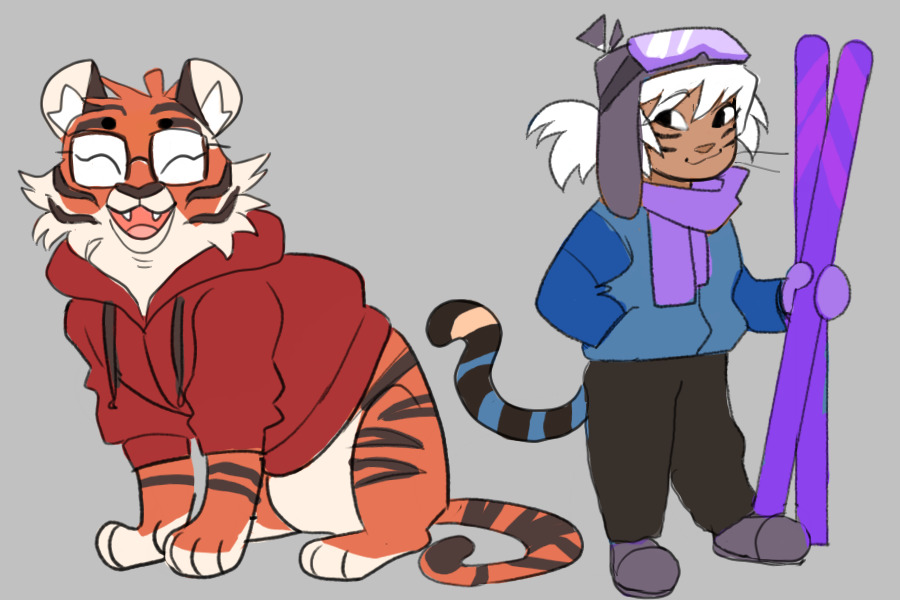 what if cerulean was human and haven was a tiger