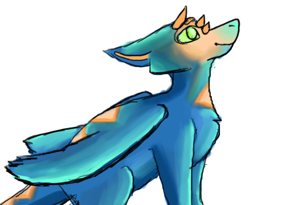 Coloured in || Dragon editable