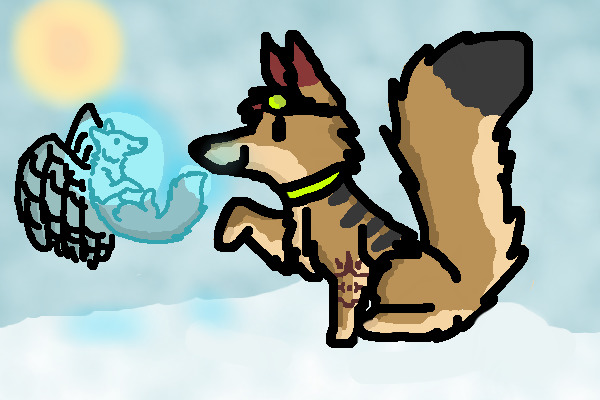 Richu and the fox fairy/sprite thing